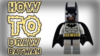 batman lego draw easy