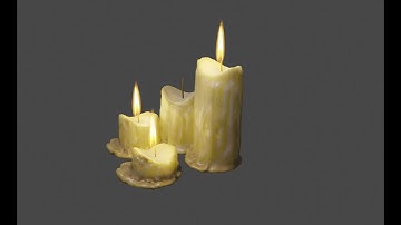 modeling realistic candles in blender