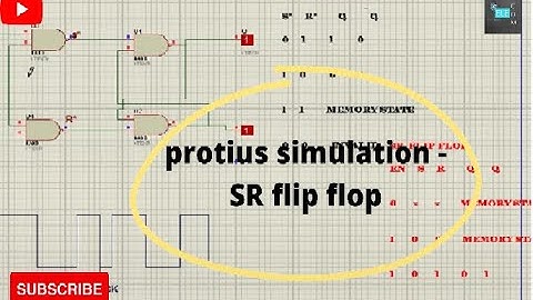 Proteus simulation- SR flip flop
