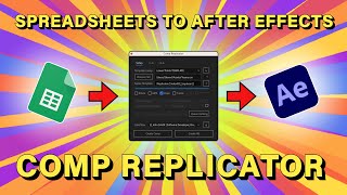Turn one spreadsheet into thousands of videos with ✨Comp Replicator: CSV Driven Batch Comps✨