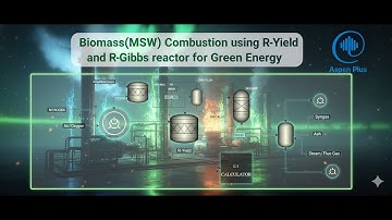 ♨️ Biomass (MSW) Combustion  #aspen | R-Yield & R-Gibbs #reactor #simulation #greenenergy ♻️ #viral