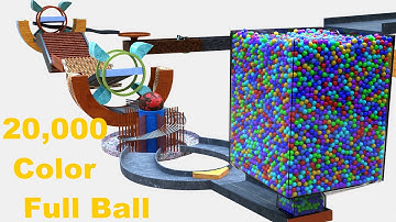 20,200 Colorful Balls Marble Run Loop animation V19#marblerun #marblerace #blendercycles