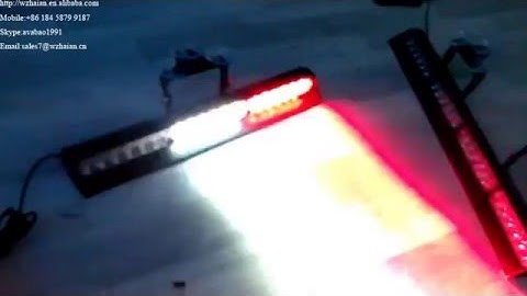 3869 3D6 BWR Windshields Dash Emergency Strobe Flash Light