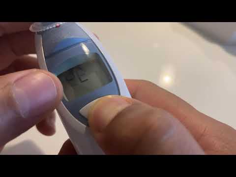 Braun ThermoScan Ear Thermometer - How to Switch from Celsius to Fahrenheit