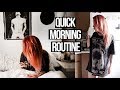 Morning routine on a rush! -  No make up make up glowy look