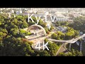 Flying over Kyiv, Ukraine (Київ, Україна), 4K drone video