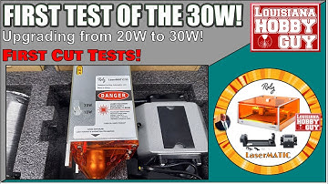 ⬆️ Upgrade van de Roly Automation LaserMATIC naar de 30W-module en eerste snijtesten!