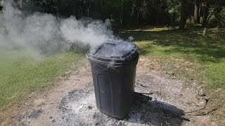 Burning Stuff 1178: Outdoor Trash Can