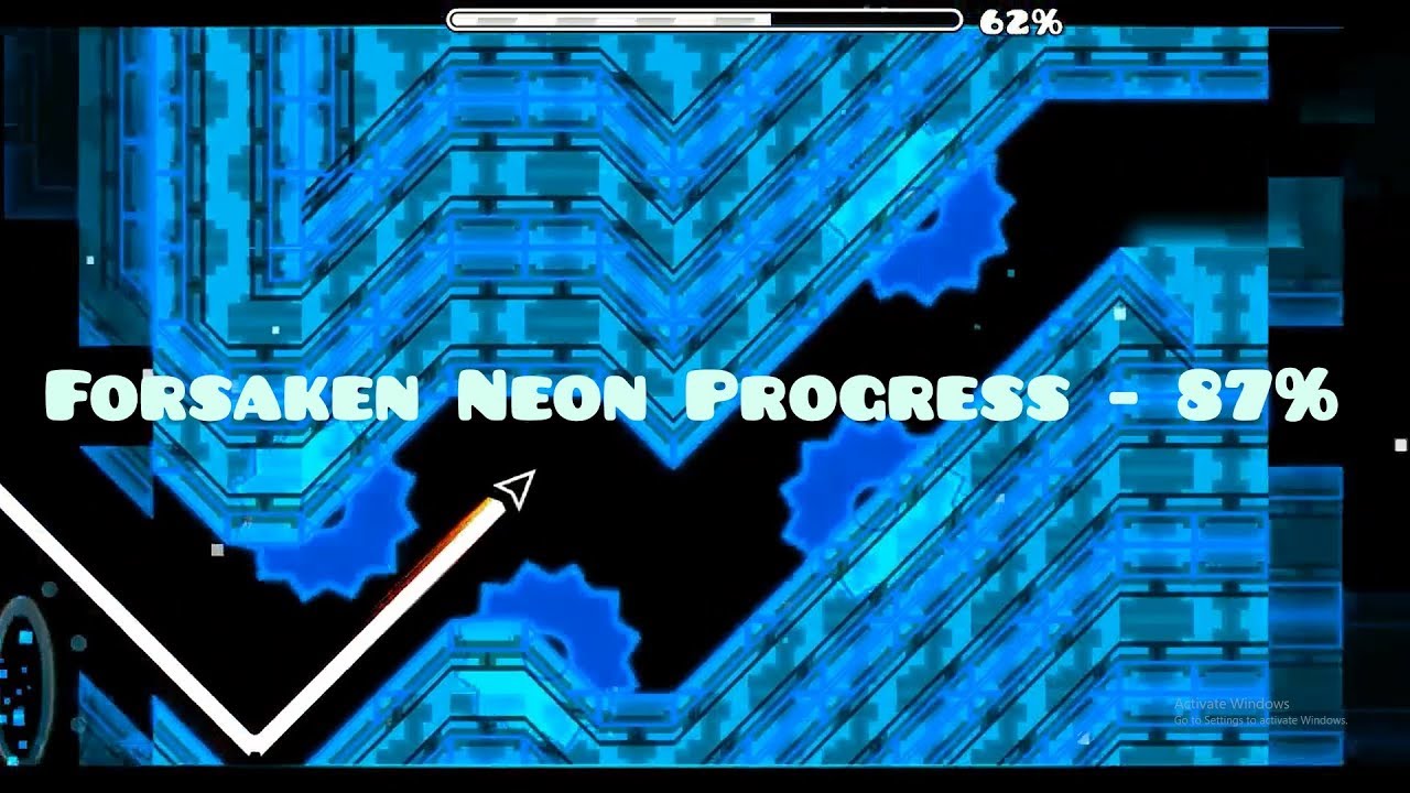 Geometry dash 2 1 forsaken neon progress 87 youtube