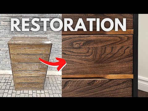 Restoring a Vintage Elm Dresser | Furniture Makeover