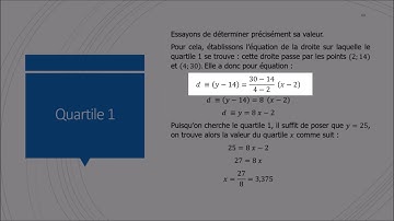 Statistiques : variables quantitatives continues