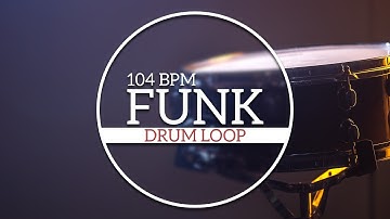 Drum track Funk Drum Beat 104 BPM - Drum Track for practice