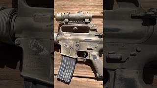 Gordy gets a paint job 🥰 the black hawk down m4 ar15 clone Machine Gun