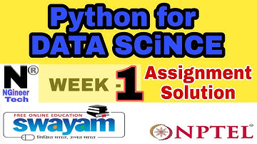 Python For Data Science || Week 1 || Nptel 2022 January || NGineer Tech