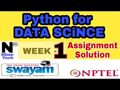Python For Data Science || Week 1 || Nptel 2022 January || NGineer Tech
