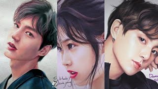 Korean Kpop Celebrities Hand-Drawing