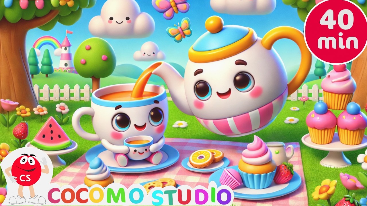 Маленький чайник для малышей ☕ | Интерактивная детская песенка с движениями и упражнениями