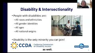 The CCDA and the Pacific ADA Center Webinar October 02, 2023