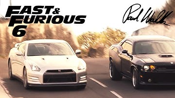 Opening Race - FAST and FURIOUS 6 (GT-R & SRT8) 1080p