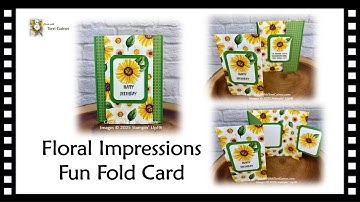 Floral Impressions Designer Paper Fun Fold Tutorial