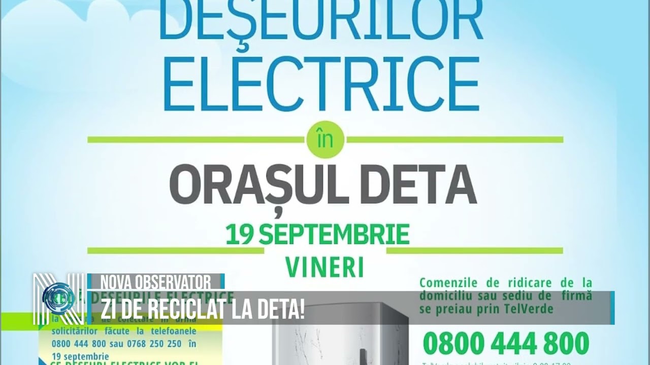 Zi de reciclat la Deta! Zi de reciclat la Deta!