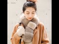 Pudi Women Real Fox Fur Winter Warm Scarf Ring Collar 2020 Brand New Girl-s Genuine Fox Fur Scarves