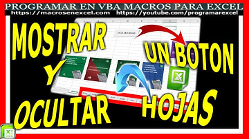 518 ❤️Como OCULTAR y MOSTRAR 🥇 HOJAS de EXCEL desde un MISMO BOTON