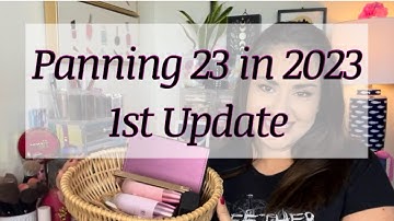 PROJECT PAN 2023 FIRST UPDATE | USING UP 23 PRODUCTS IN 2023
