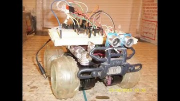 HC-SR04 Ultrasonic sensor - object avoiding Arduino robot -- روبوت تفادي الحواجز