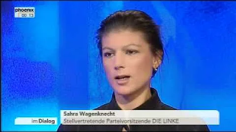 Alfred Schier im Dialog mit Sahra Wagenknecht - vo...