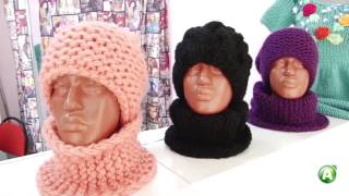 видео: Как связать объемную шапку крупной вязки картинка: Как связать объемную шапку крупной вязки