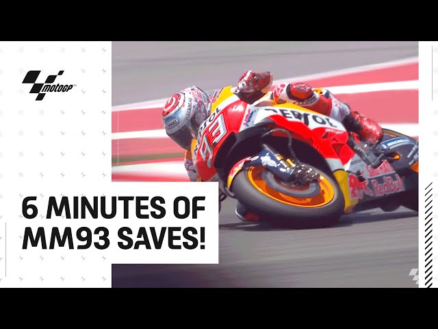 6 minutes of Marc Marquez saves 🔥 | Celebrating 6 Million YouTube Subscribers! class=