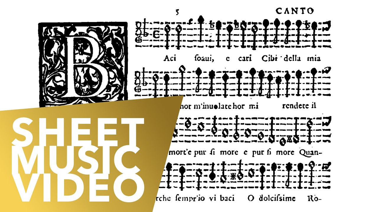 Baci soavi e cari - Claudio Monteverdi - Partbook Transcription