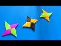 Cara Membuat Origami Shuriken Ninja 4 Bintang | Origami Shuriken Ninja