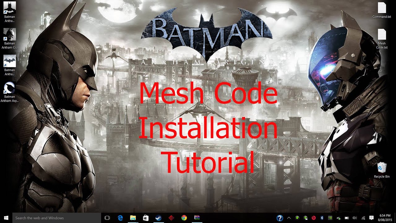 TUTORIAL; Batman; Arkham City; How To Run Mesh Mods 