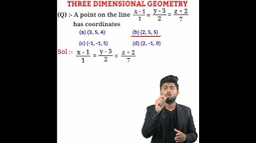 Three dimensional geometry | Cartesian equation of line short trick | CBSE JEE IIT  | NDA #short