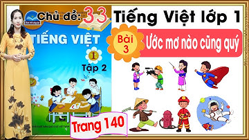 Tiếng việt lớp 1 sách chân trời sáng tạo tập 2 - Chủ đề 33 - Bài 3 |Ước mơ nào cũng quý
