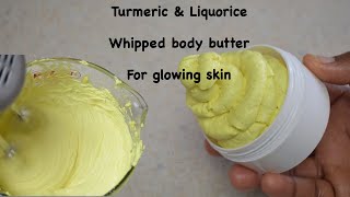 Turmeric and Liquorice Whipped Body Butter For Glowing skin