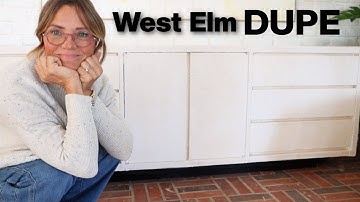 My West Elm Painted Raffia dresser DUPE DIY