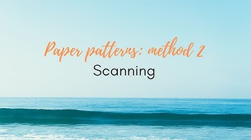 How to digitize paper sewing patterns by scanning and using illustrator