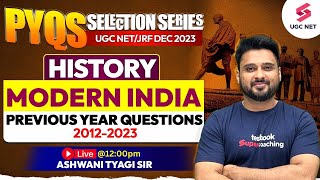 UGC NET Dec 2023 | History | Modern India Previous Year Questions (2012-2023) | Ashwani Sir
