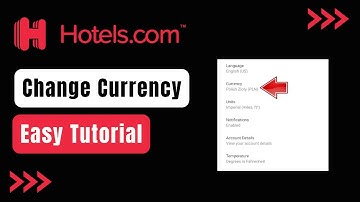 Hotels.com How to Change Currency !