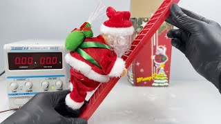 Online purchase of a disabled foot Christmas Santa Claus climbing ladder【toy unboxing】#6