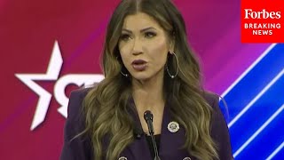 Kristi Noem Accuses Biden Of 'Destroying America And Taking Away Your Freedoms' In CPAC Speech