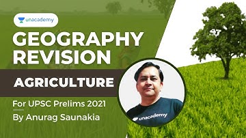 Complete Geography Revision | Agriculture | UPSC Prelims 2021 | UPSC Articulate Anurag Saunakia