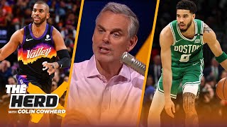 Chris Paul \& Jayson Tatum highlight Colin's Top 10 players in playoffs | NBA | THE HERD