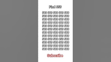 find 659 please subscribe #trending #puzzle