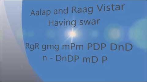 Kaphi (राग काफी)  Aalap and Taan Tutorial