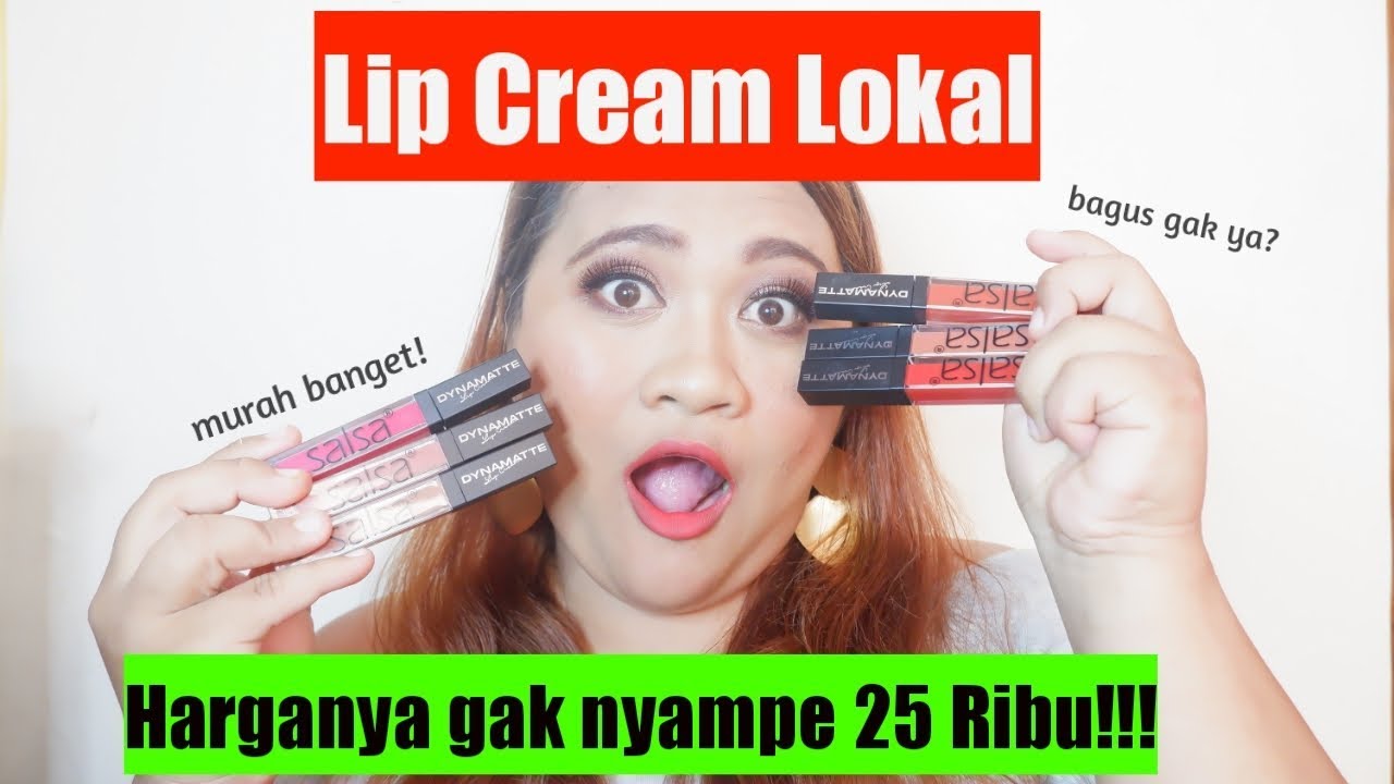 Lipcream Recommended Harga Cuma 22 500 Lokal Tahan Lama Dynamatte Lipcream By Salsa Cosmetics Youtube