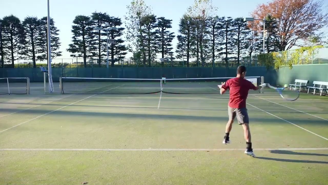 Baseline & Volley Tennis Ball Machine by Spinshot Fast Paced Drill